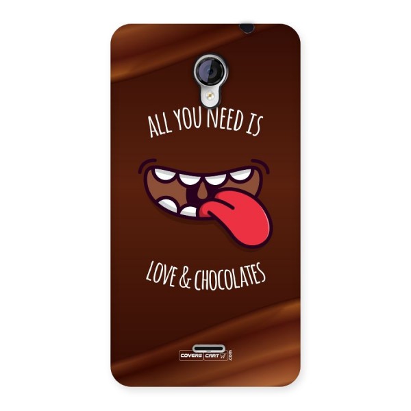 Love and Chocolates Back Case for Micromax Unite 2 A106