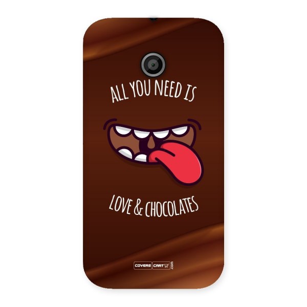 Love and Chocolates Back Case for Moto E