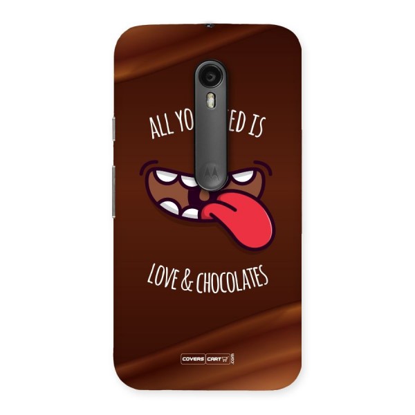 Love and Chocolates Back Case for Moto G3