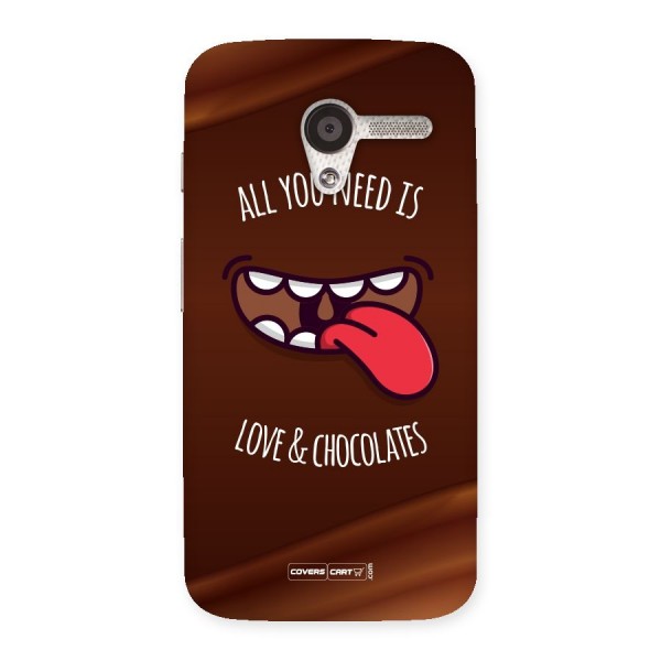 Love and Chocolates Back Case for Moto X