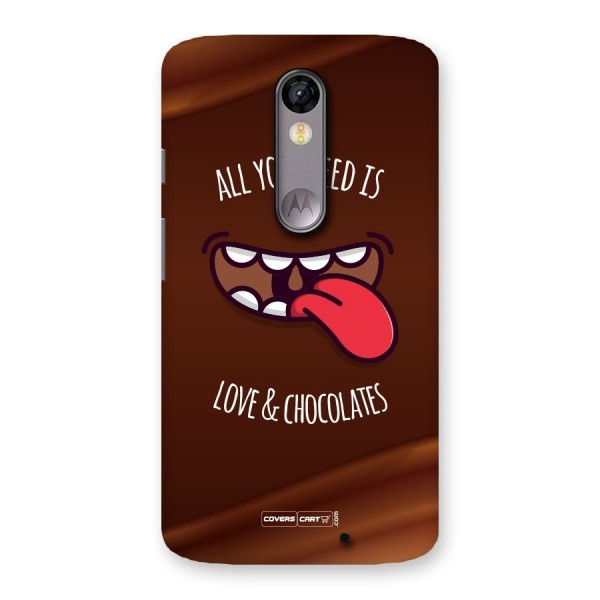 Love and Chocolates Back Case for Moto X Force