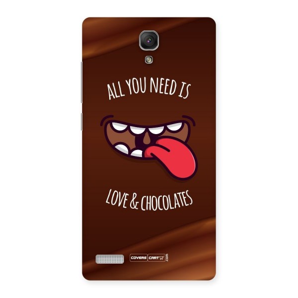 Love and Chocolates Back Case for Redmi Note