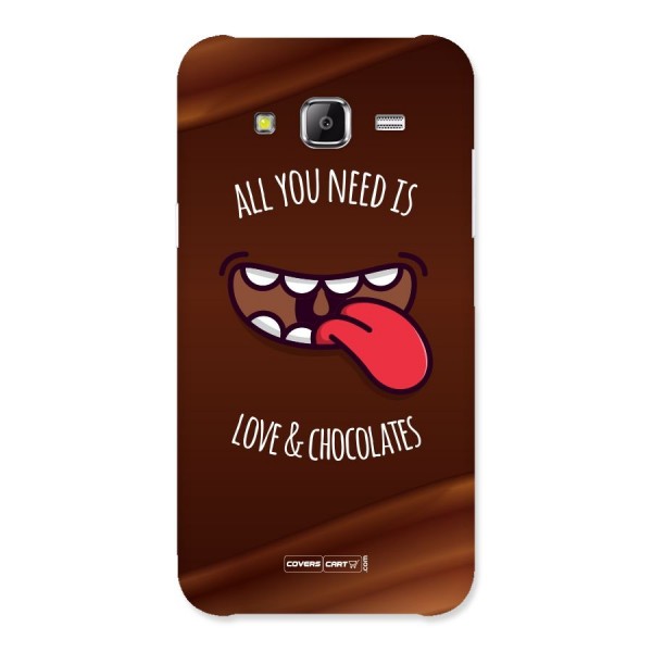 Love and Chocolates Back Case for Samsung Galaxy J5