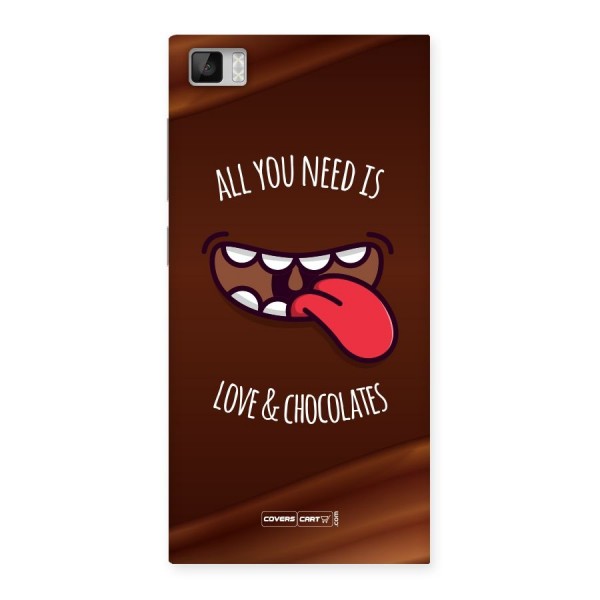 Love and Chocolates Back Case for Xiaomi Mi3