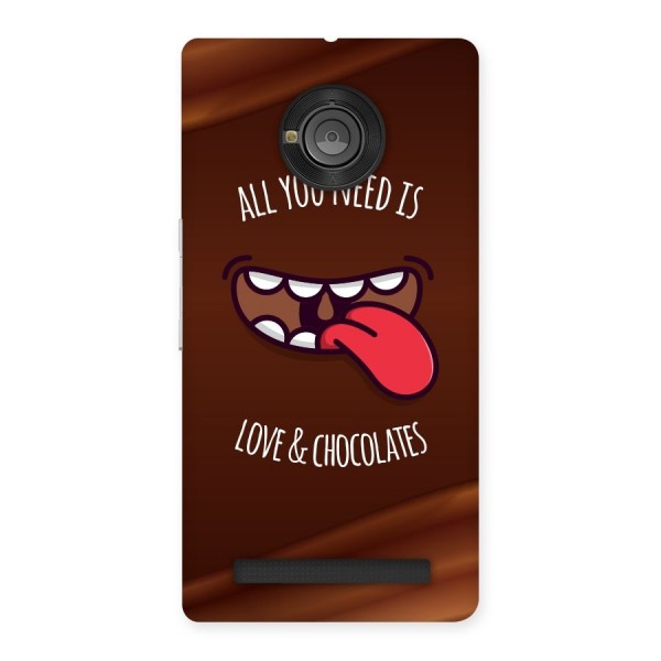 Love and Chocolates Back Case for Yu Yuphoria