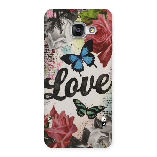 Lovely Butterfly Love Back Case for Galaxy A3 2016