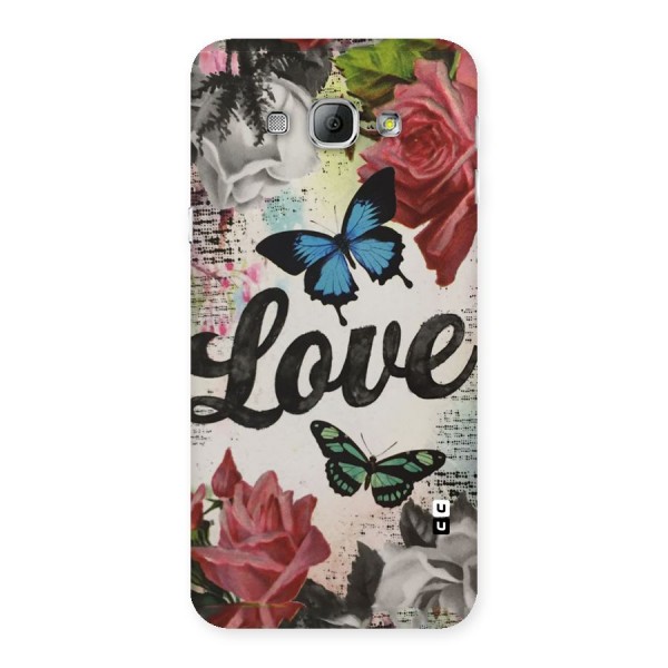 Lovely Butterfly Love Back Case for Galaxy A8