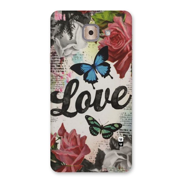 Lovely Butterfly Love Back Case for Galaxy J7 Max