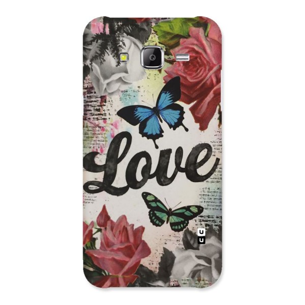 Lovely Butterfly Love Back Case for Samsung Galaxy J5