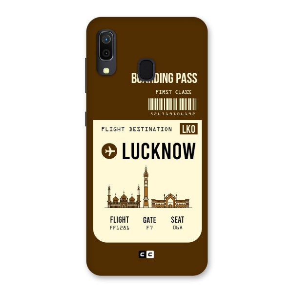 Lucknow Boarding Pass Back Case for Galaxy A30