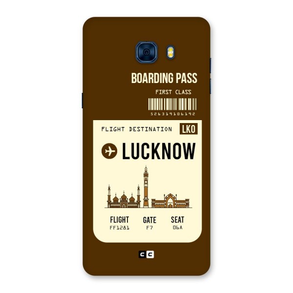 Lucknow Boarding Pass Back Case for Galaxy C7 Pro