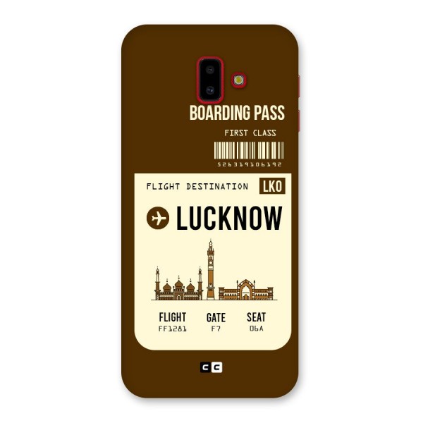 Lucknow Boarding Pass Back Case for Galaxy J6 Plus