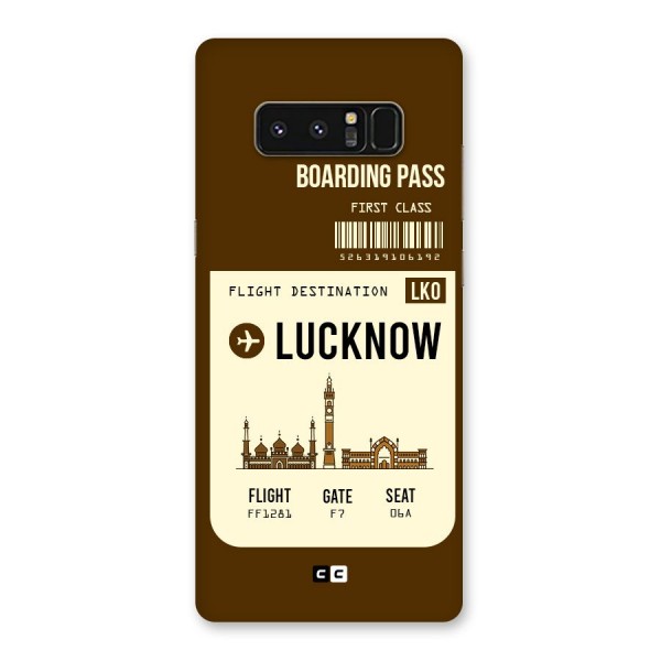 Lucknow Boarding Pass Back Case for Galaxy Note 8