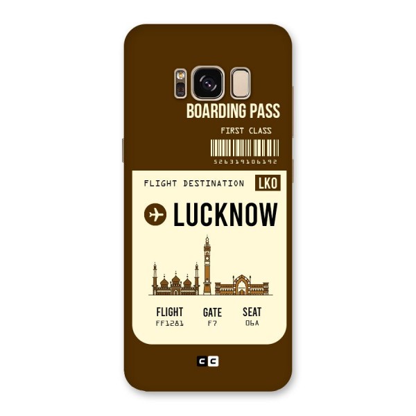 Lucknow Boarding Pass Back Case for Galaxy S8