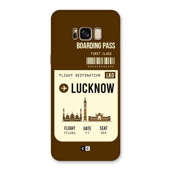 Lucknow Boarding Pass Back Case for Galaxy S8 Plus