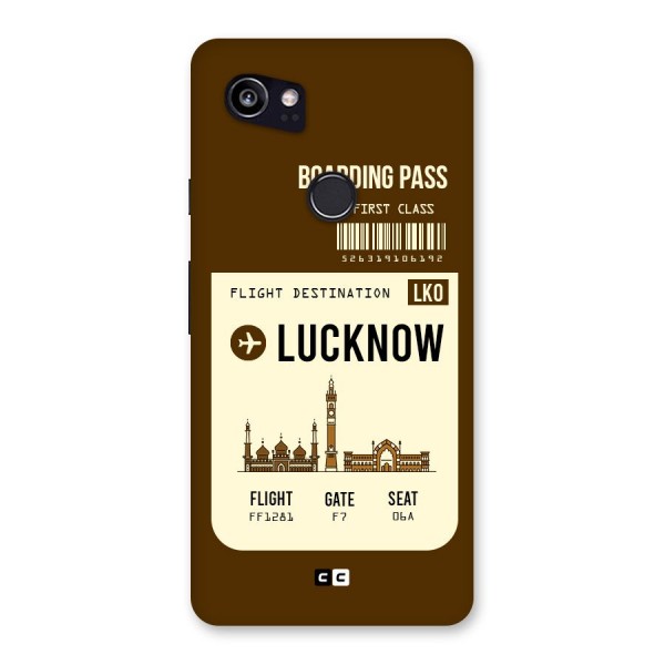 Lucknow Boarding Pass Back Case for Google Pixel 2 XL