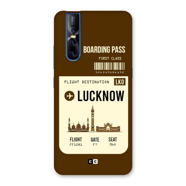 Lucknow Boarding Pass Back Case for Vivo V15 Pro