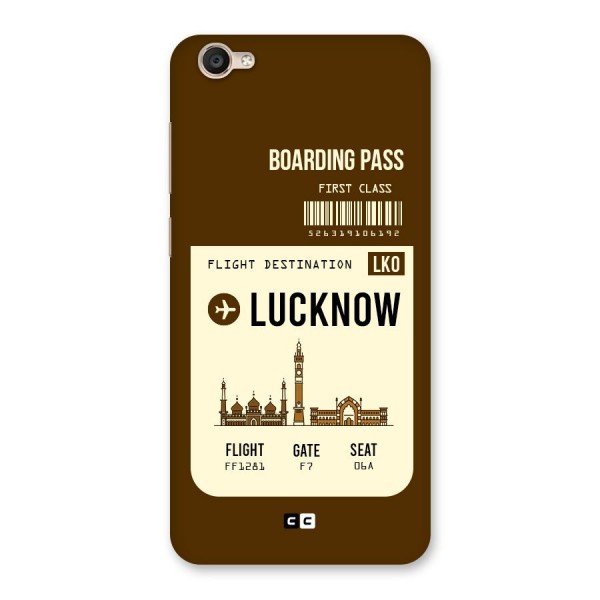 Lucknow Boarding Pass Back Case for Vivo Y55s