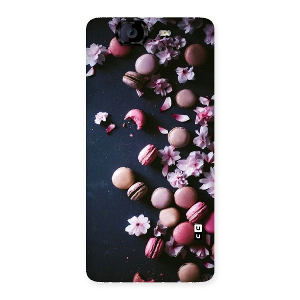 Macaroons And Cheery Blossoms Back Case for Canvas Knight A350