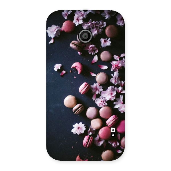 Macaroons And Cheery Blossoms Back Case for Moto E