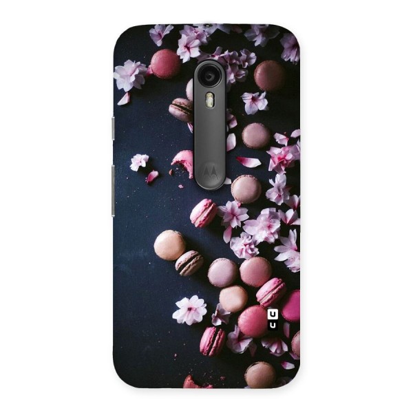 Macaroons And Cheery Blossoms Back Case for Moto G3