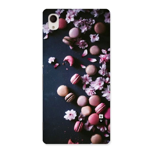 Macaroons And Cheery Blossoms Back Case for Xperia M4 Aqua