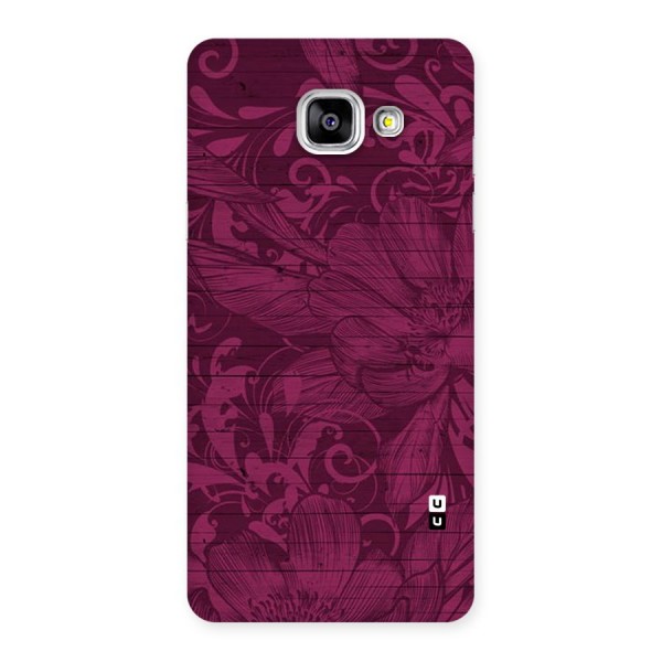 Magenta Floral Pattern Back Case for Galaxy A5 2016