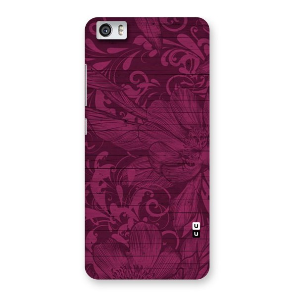 Magenta Floral Pattern Back Case for Xiaomi Redmi Mi5