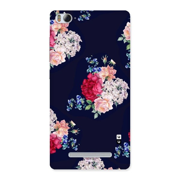 Magenta Peach Floral Back Case for Xiaomi Mi4i