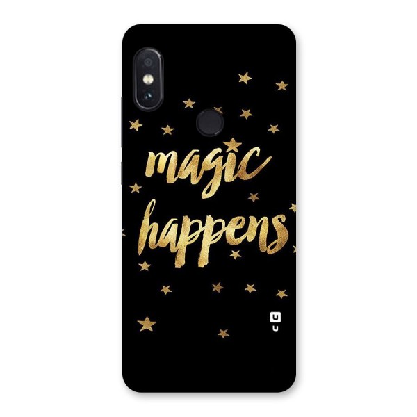 Magic Happens Back Case for Redmi Note 5 Pro