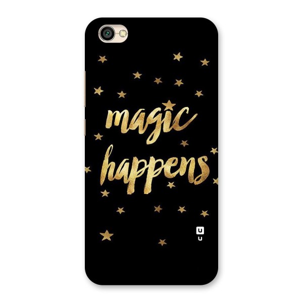 Magic Happens Back Case for Redmi Y1 Lite