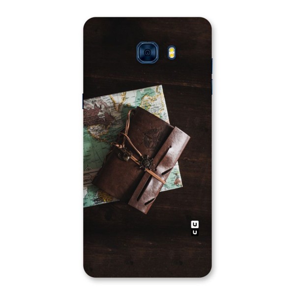 Map Journal Back Case for Galaxy C7 Pro