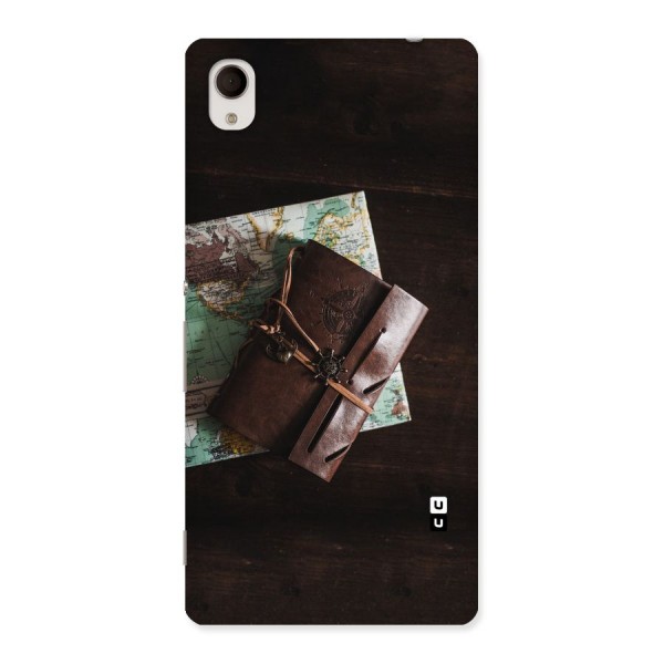 Map Journal Back Case for Sony Xperia M4