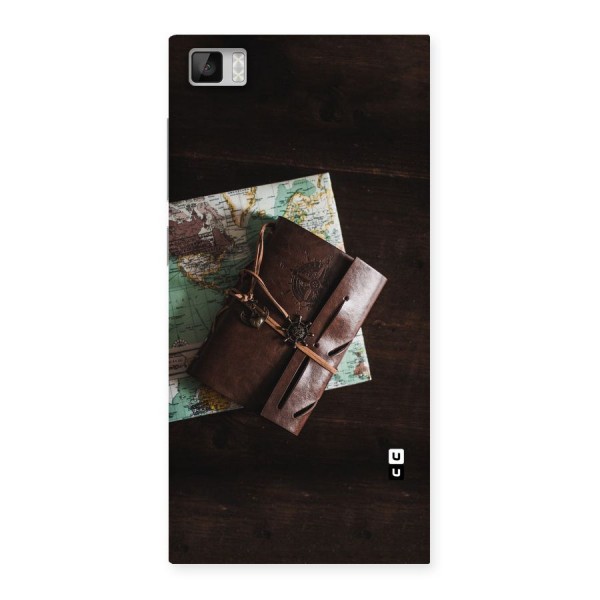 Map Journal Back Case for Xiaomi Mi3