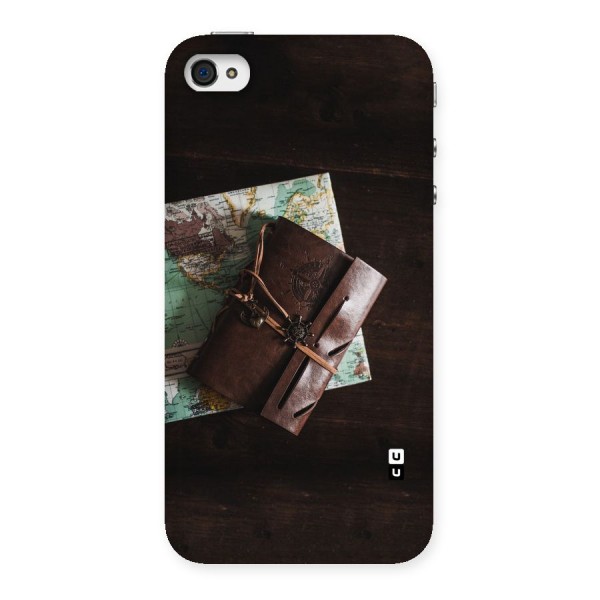 Map Journal Back Case for iPhone 4 4s