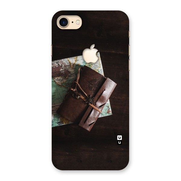 Map Journal Back Case for iPhone 7 Apple Cut