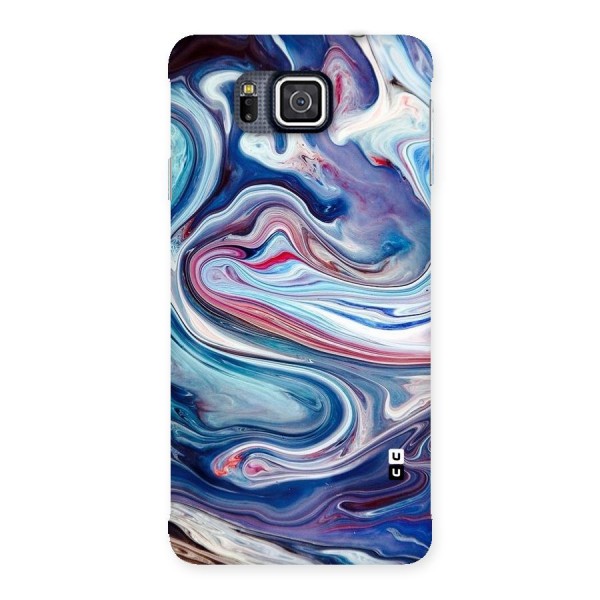 Marble Style Printed Back Case for Galaxy Alpha