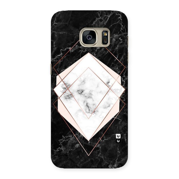 Marble Texture Print Back Case for Galaxy S7