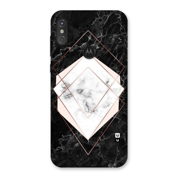 Marble Texture Print Back Case for Motorola One Power