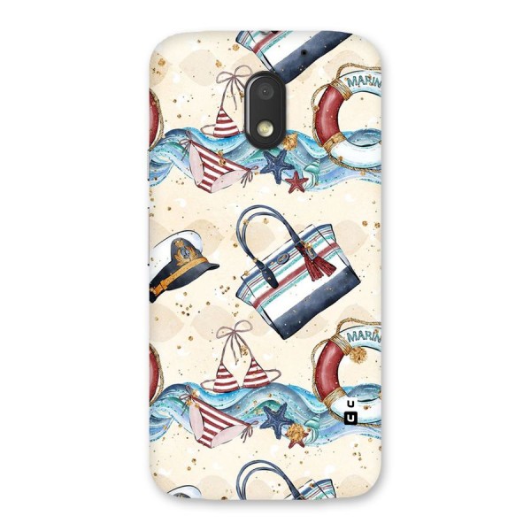 Marine Bag Design Back Case for Moto E3 Power