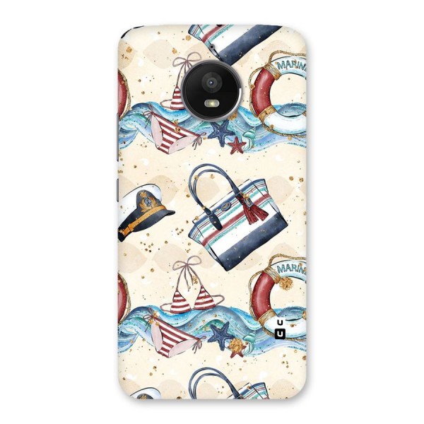 Marine Bag Design Back Case for Moto E4 Plus