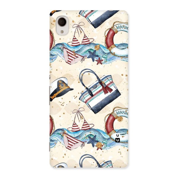 Marine Bag Design Back Case for Sony Xperia M4