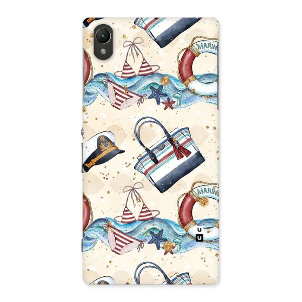 Marine Bag Design Back Case for Sony Xperia Z1