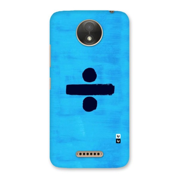 Math And Blue Back Case for Moto C Plus