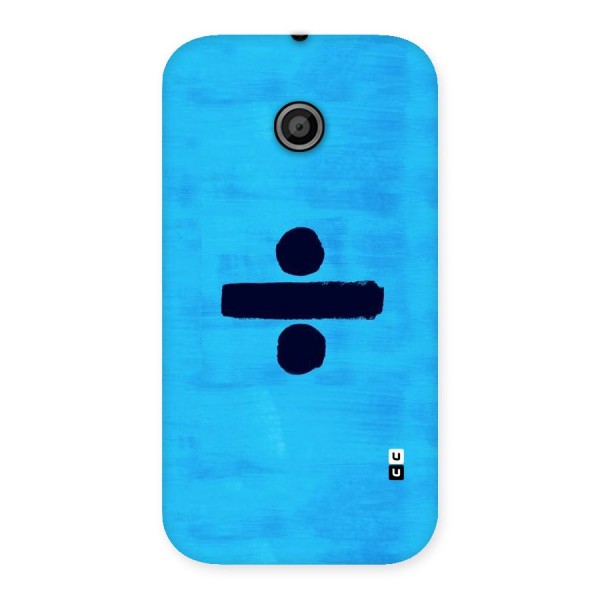 Math And Blue Back Case for Moto E