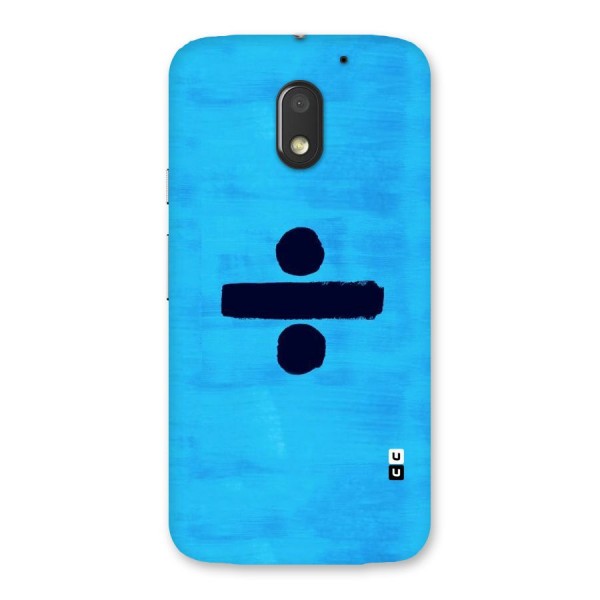 Math And Blue Back Case for Moto E3 Power