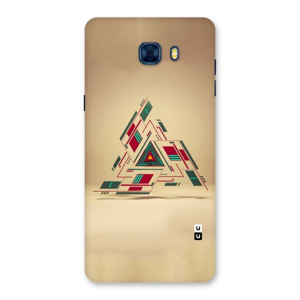 Maze Triangle Back Case for Galaxy C7 Pro