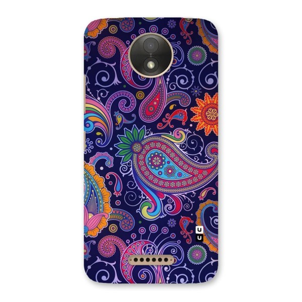 Mehendi Pattern Back Case for Moto C Plus