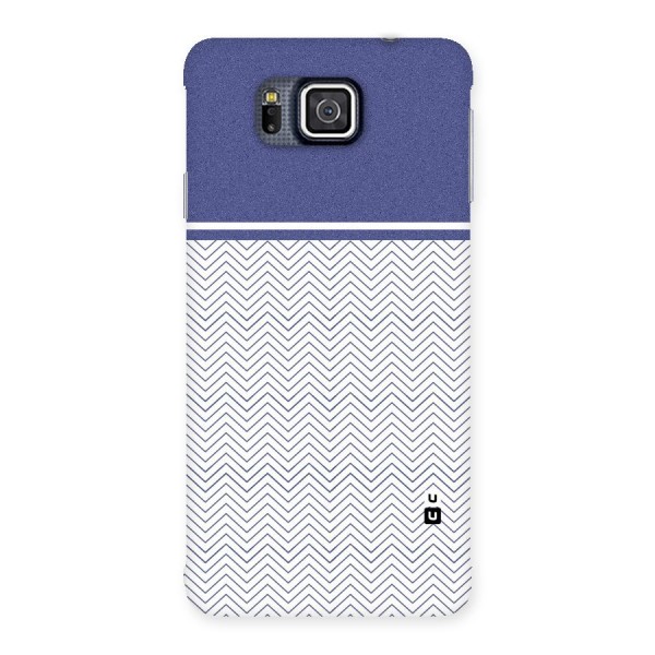 Melange Striped Pattern Back Case for Galaxy Alpha