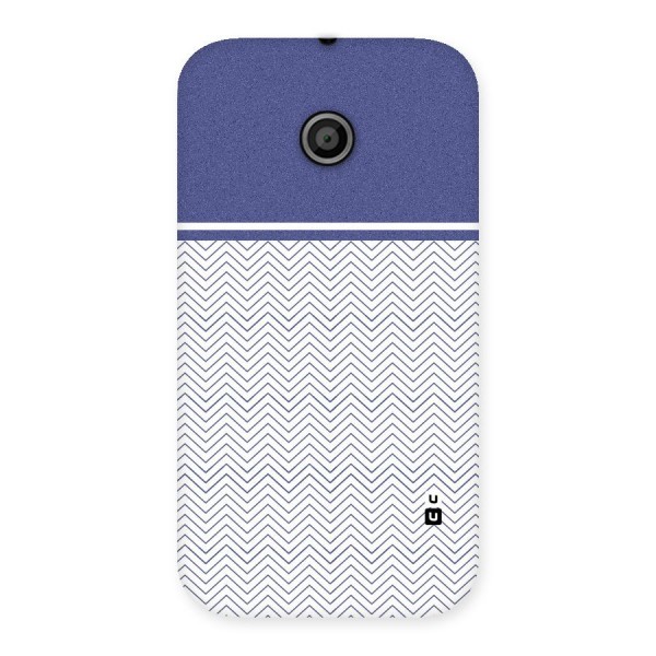 Melange Striped Pattern Back Case for Moto E